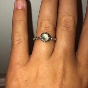 Pandora March birthstone ring